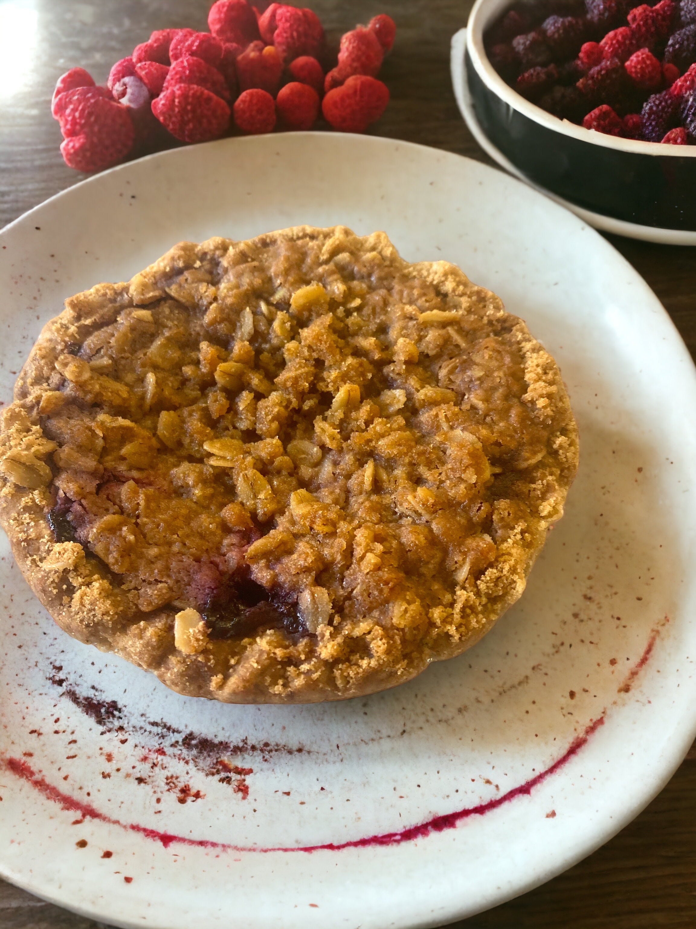 Mixed Berry Streusel Pie-5 INCH AND 9 INCH (Vegan, Soy & Gluten Free)