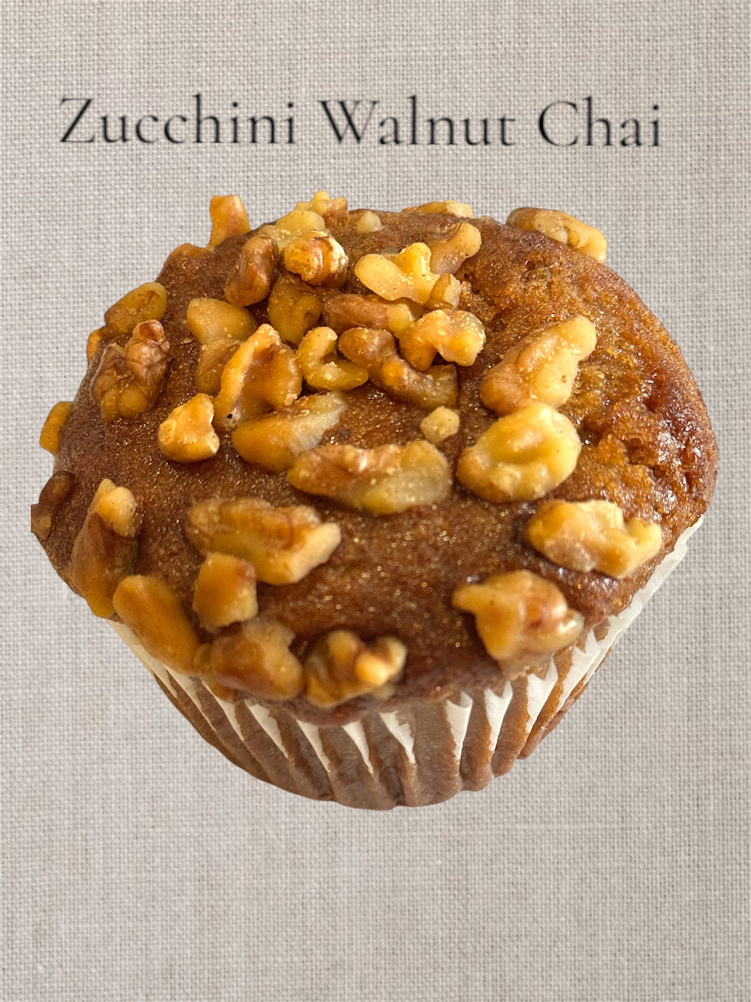 Gluten and Soy Free Zucchini Walnut Chai Muffin-Various Pack Options