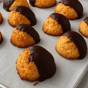 Coconut Macaroons - Plain & Chocolate Dipped 4 pack
