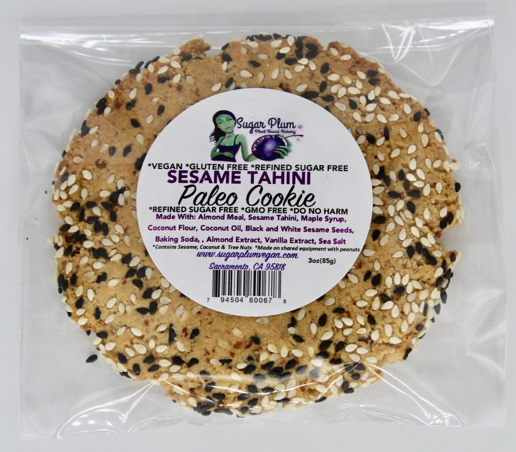 Protein Packed Sesame Tahini Cookie-VARIOUS PACK SIZES (Grain Free, Paleo, Refined Sugar Free)