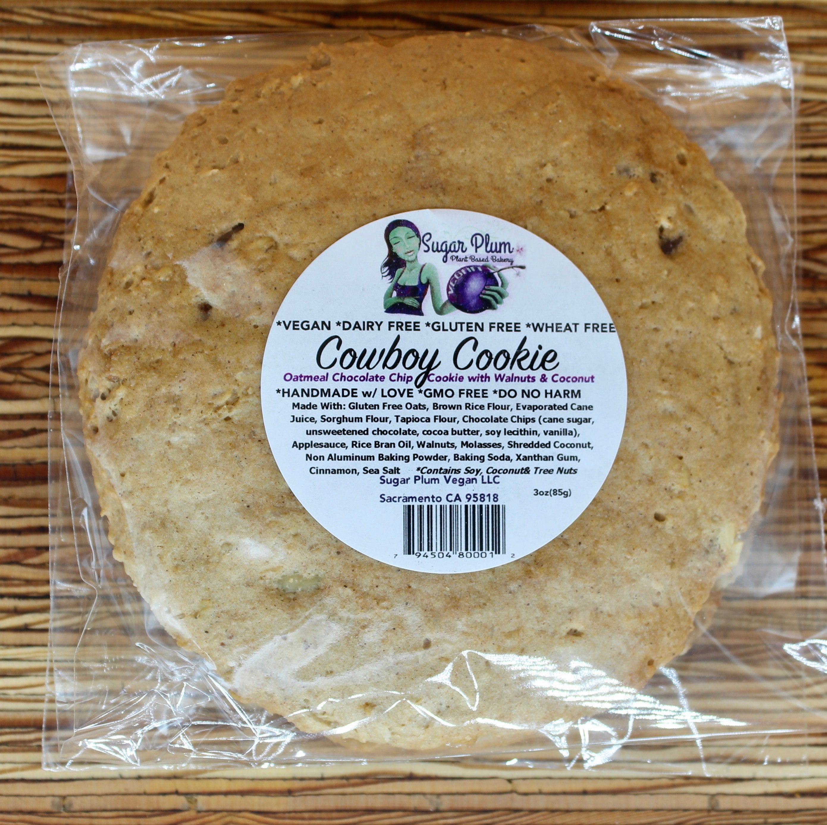 Cowboy Cookie- VARIOUS PACK SIZES (Gluten Free, Vegan)